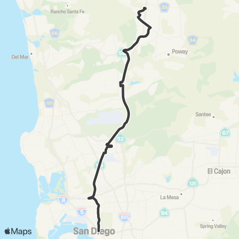 MTS Downtown - Rancho Bernardo map