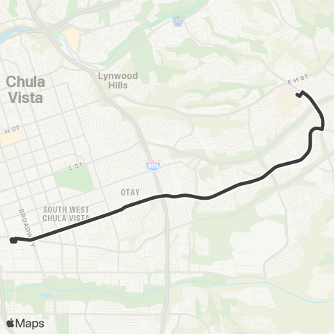 MTS Palomar TC - Southwestern College map