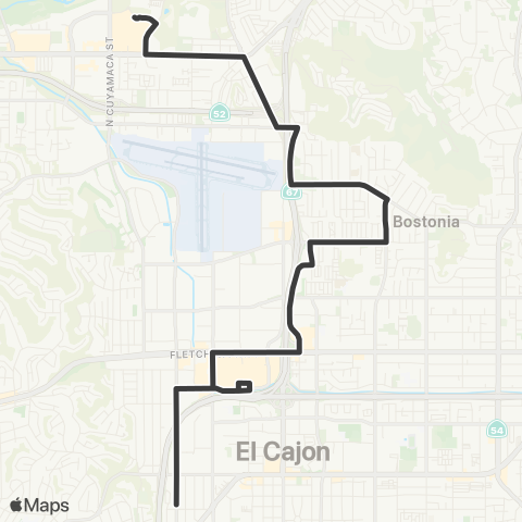 MTS Santee Center - Parkway Plaza map