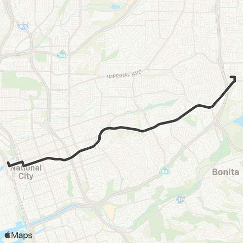 MTS 8th St TC - Spring Valley map