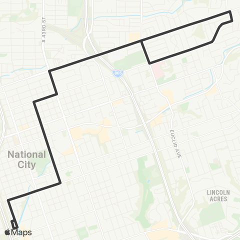 MTS 24th St TC - Division & Ava map