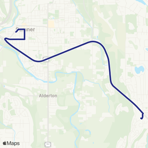 Sound Transit Sumner / Bonney Lake map