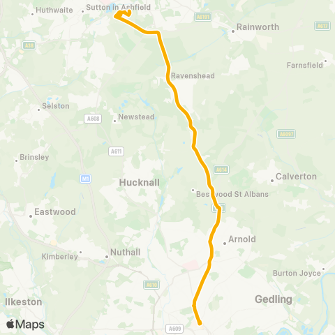 Stagecoach East Midlands  map