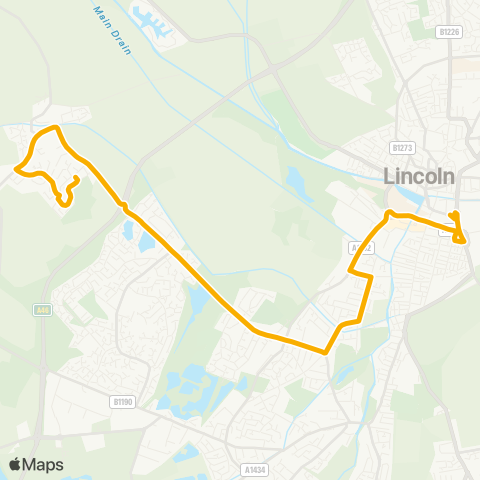 Stagecoach East Midlands  map