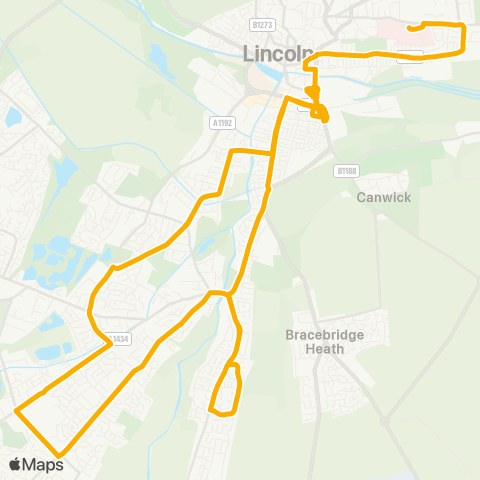 Stagecoach East Midlands  map