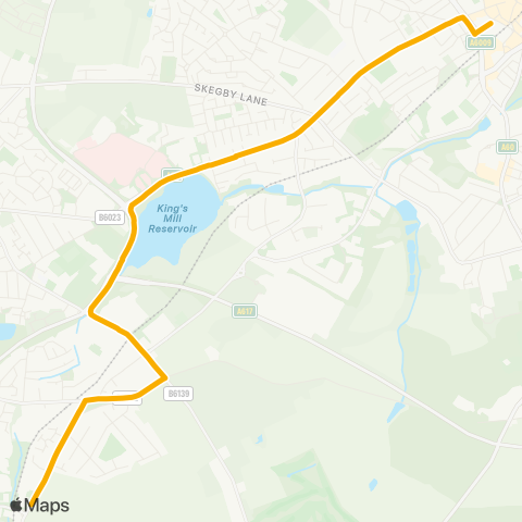 Stagecoach East Midlands  map