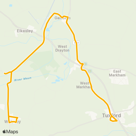 Stagecoach East Midlands  map