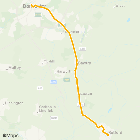 Stagecoach East Midlands  map