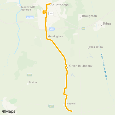 Stagecoach East Midlands  map