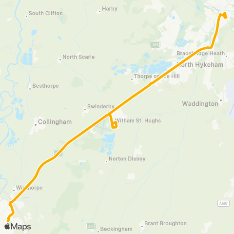 Stagecoach East Midlands  map