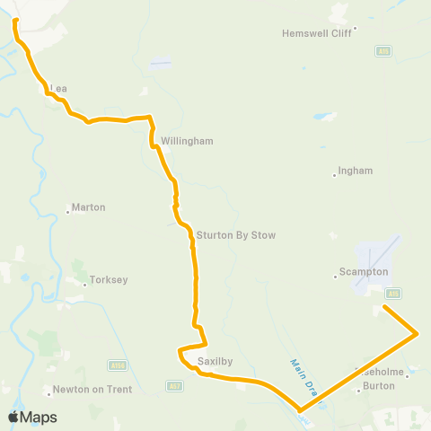 Stagecoach East Midlands  map