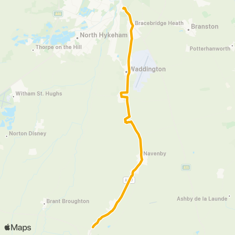 Stagecoach East Midlands  map