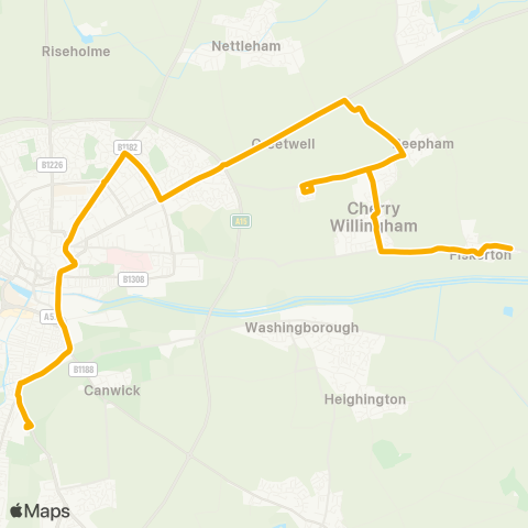 Stagecoach East Midlands  map