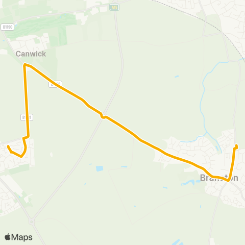 Stagecoach East Midlands  map