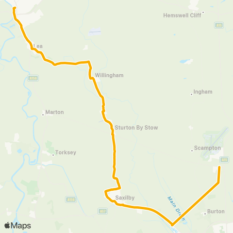 Stagecoach East Midlands  map