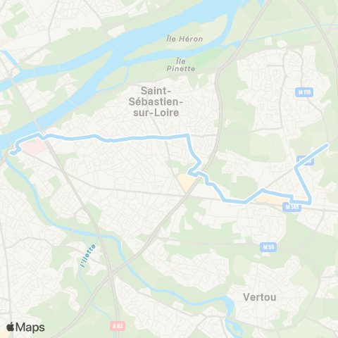 Naolib La Herdrie - Pirmil map