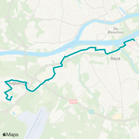 Naolib Greneraie - Croix Jeannette map