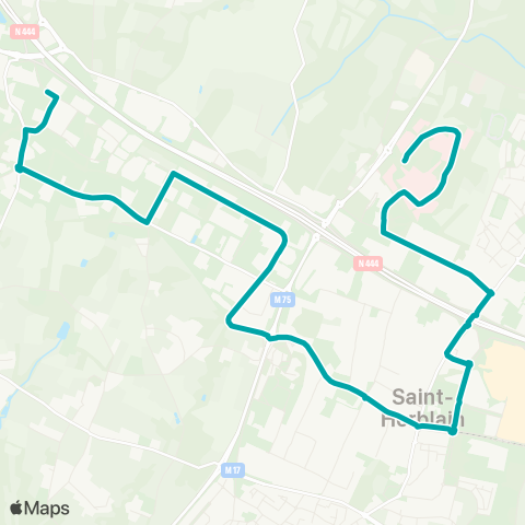 Naolib Hôpital Laënnec - Hauts de Couëron map