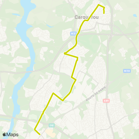 Naolib Bois St-Lys - Haluchère - Batignolles map