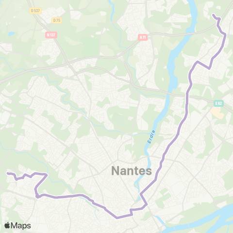 Naolib Chantrerie Grandes Ecoles - Hermeland map