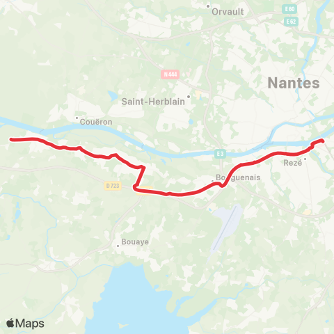 Naolib La Cochère - Greneraie map