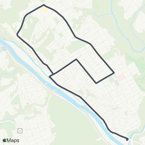 SEPTA Manayunk Roxborough Loop map