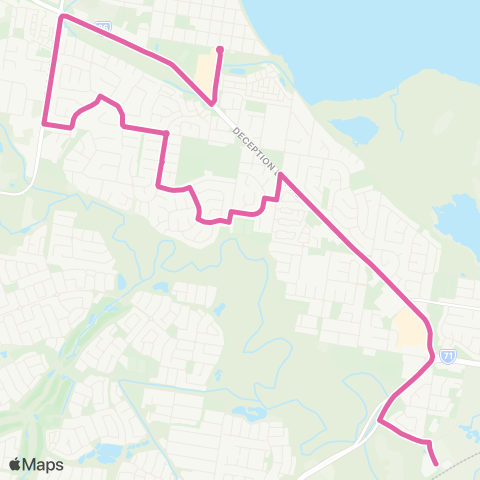 TransLink Moreton Downs - Rothwell map