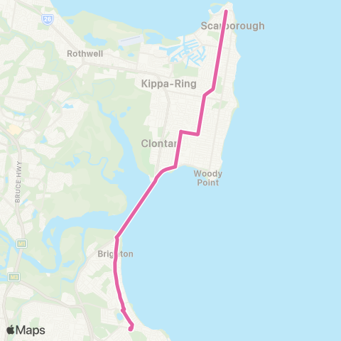 TransLink Redcliffe - Sandgate map