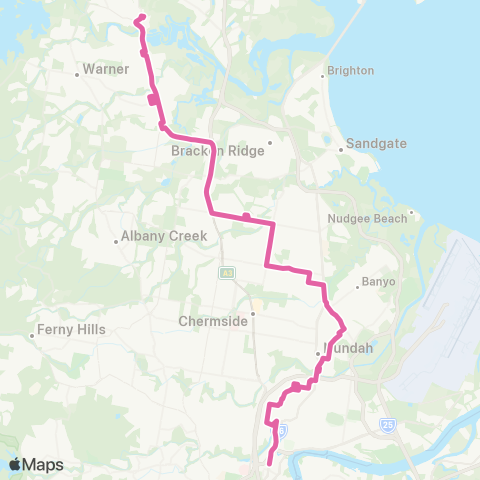 TransLink Petrie - Northgate map