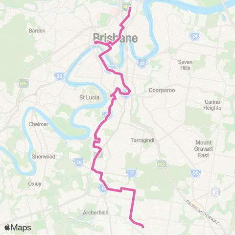 TransLink City - Southern Corridor (Alls) map