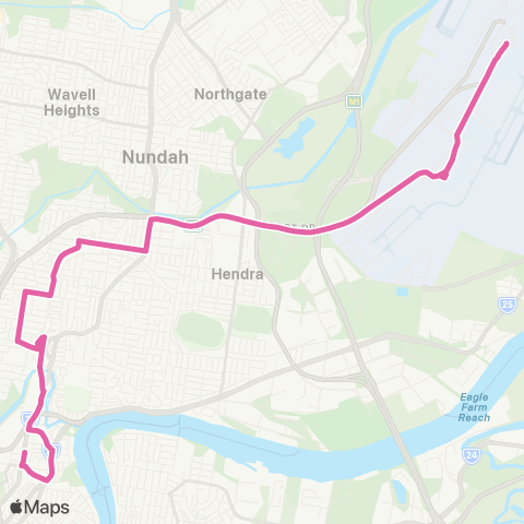 TransLink Airport - Bowen Hills map