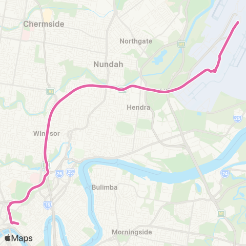 TransLink Airport Express - Roma St map