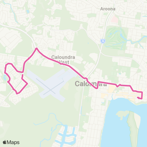 TransLink Caloundra - Bellvista Loop map