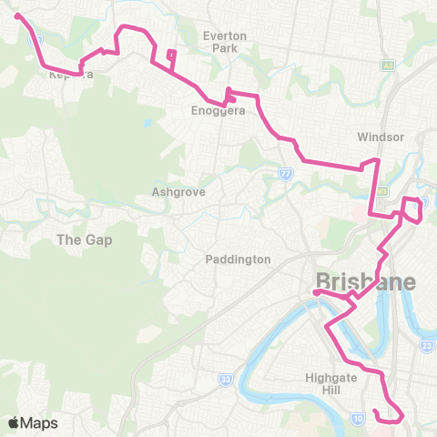 TransLink City - Albion - Park Road (Alls) map