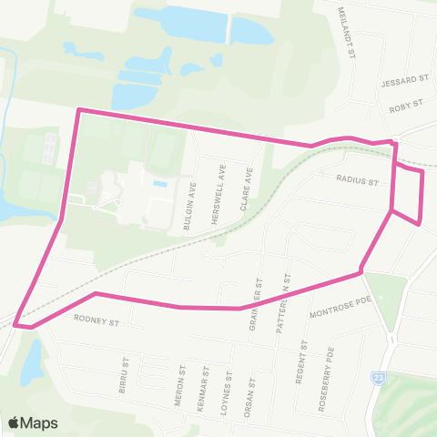 TransLink Wynnum North - Lindum loop map