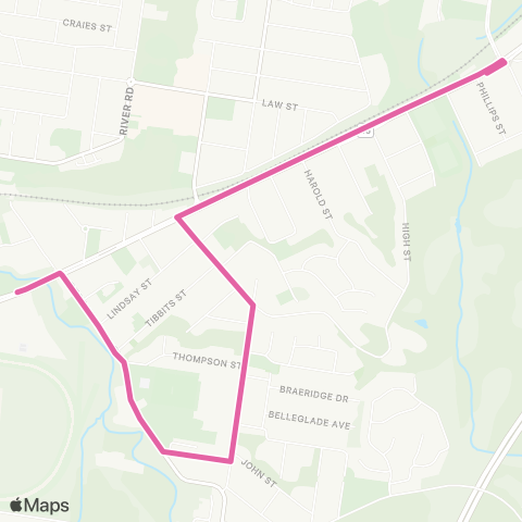 TransLink Bundamba - Booval map