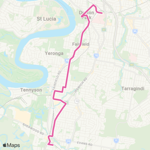 TransLink Rocklea - PA HospitalLink map