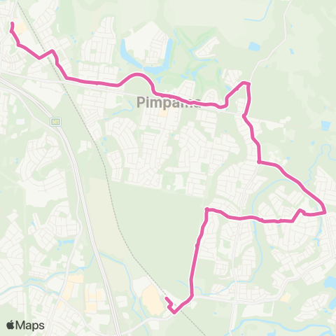 TransLink Coomera - Pimpama City map