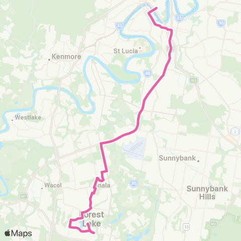 TransLink Forest Lake / Inala - City map