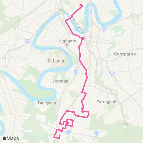 TransLink Rocklea - City / Valley map