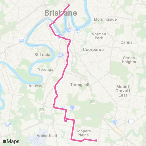 TransLink Sunnybank - City / Valley map