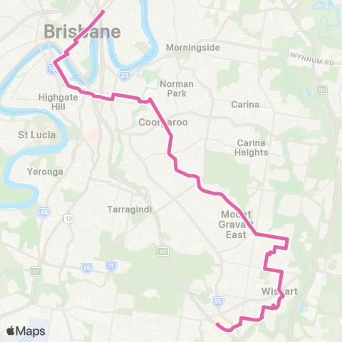 TransLink Garden City - City / Val via Mansfield map