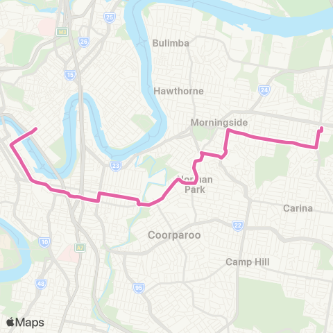 TransLink Cannon Hill - City Express map