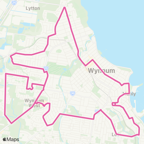 TransLink Wynnum Loop  ↺ map