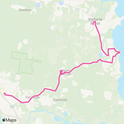 TransLink Victoria Pt - Logan Hyperdome map