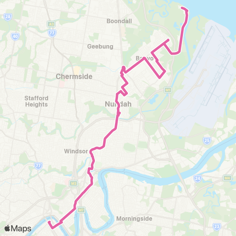 TransLink Nudgee / Toombul - City map