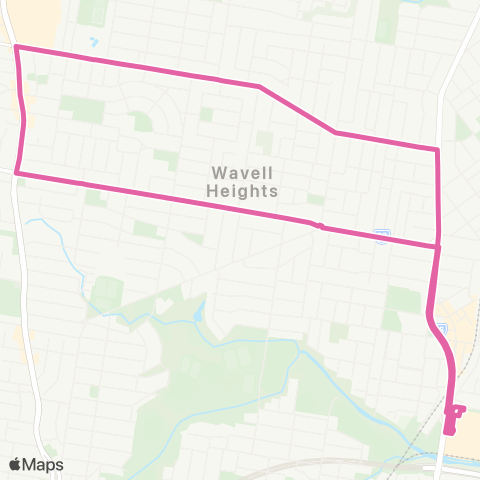 TransLink Toombul - Chermside Loop map