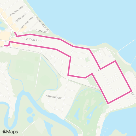 TransLink Shorncliffe (Community Bus) map