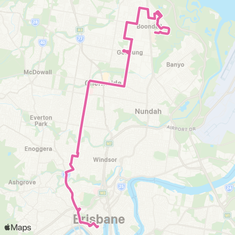 TransLink Boondall - City Express map