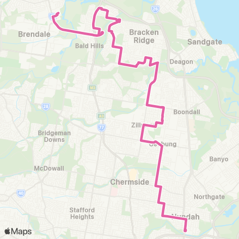 TransLink Strathpine - Bracken Ridge & Toombul map